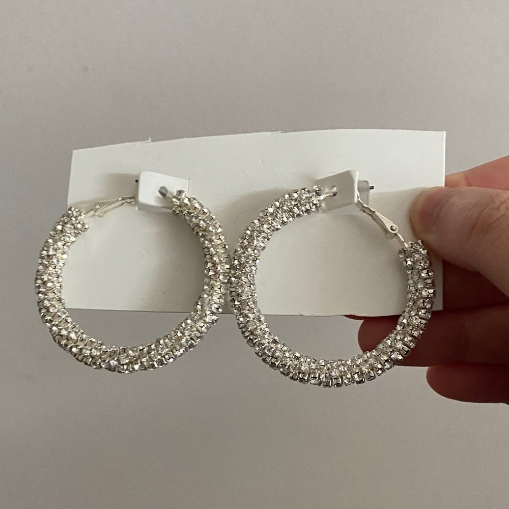 Elegant Silver Hoop Earrings